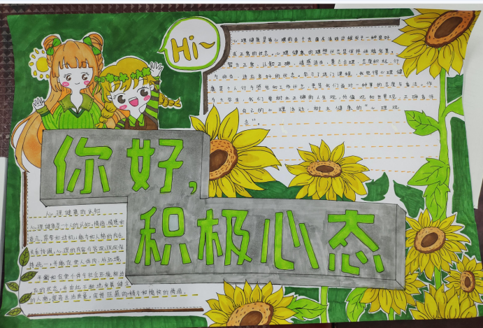 經濟貿易系舉辦心理健康教育手抄報比賽