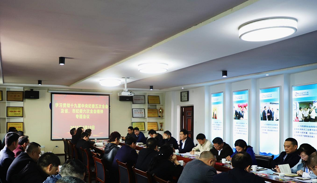 學(xué)習(xí)貫徹十九屆中央紀(jì)委五次全會(huì)及省、市紀(jì)委六次全會(huì)精神專(zhuān)題會(huì)議召開(kāi)