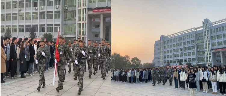 做有擔當的新時代青年學生--現代物流學院舉行國旗下講話活動